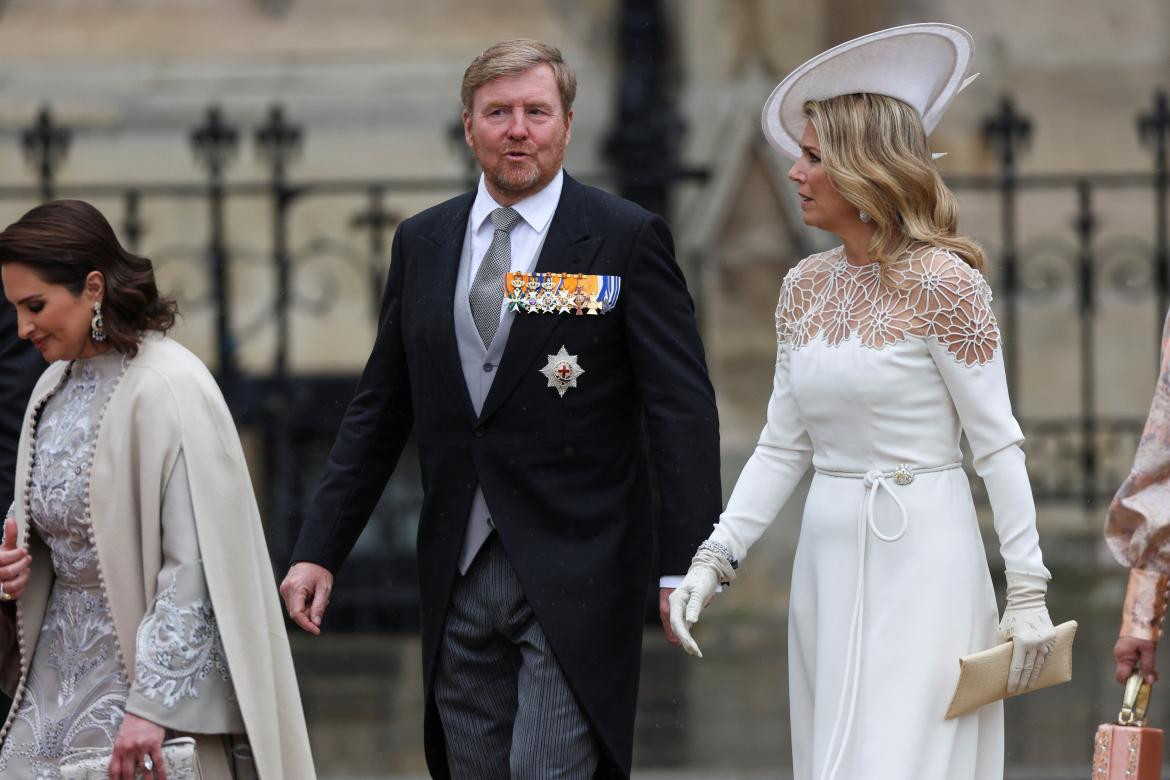 Máxima Zorreguieta junto a su esposo, el rey de Países Bajos. Foto:  Reuters.