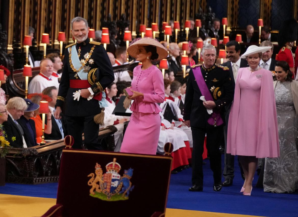 Rey de España en la coronación de Carlos III. Foto: REUTERS.