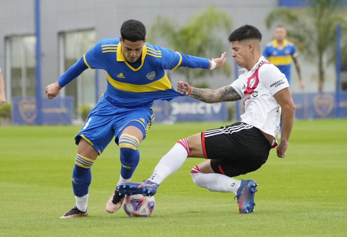 Superclásico de Reserva entre Boca y River. Foto: @BocaJrsOficial.