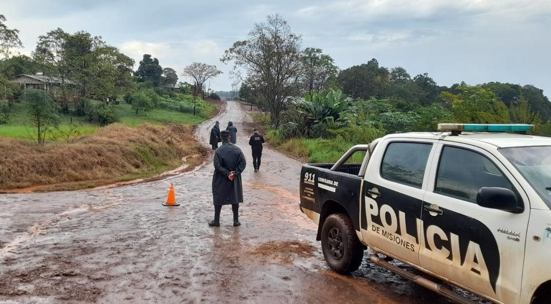 El lugar donde se encontró el cadáver en Misiones. Foto: Clarín