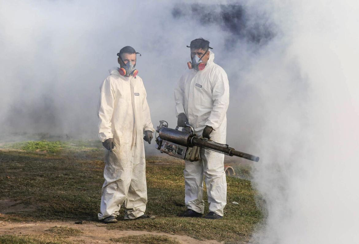 Fumigación contra el dengue. Foto: Télam