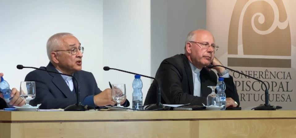 Representantes de la Iglesia portuguesa. Foto: captura.