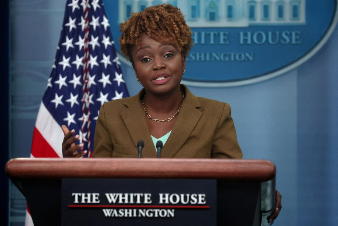 Karine Jean-Pierre; portavoz de la Casablanca. Foto: Reuters.