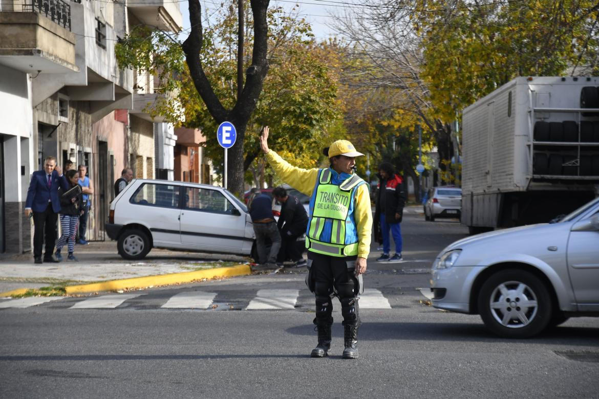 Violento triple choque en Mataderos. Foto: Telam.