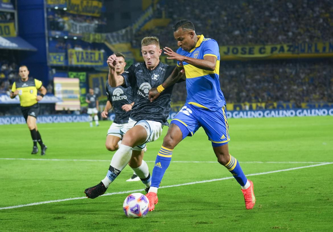 Sebastián Villa; Boca Juniors vs. Belgrano. Foto: NA.