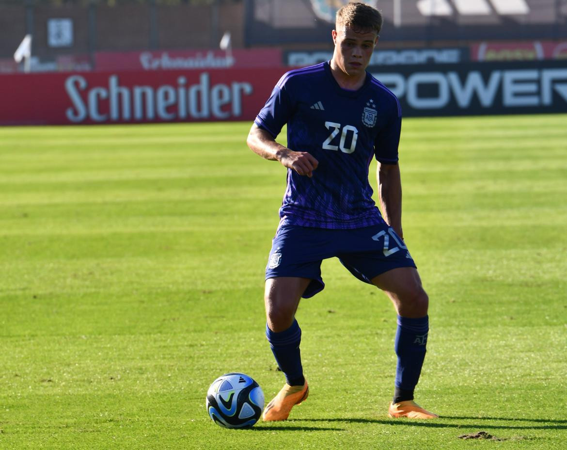 Amistoso de la Selección Argentina Sub 20 frente a Japón. Foto: Twitter @Argentina