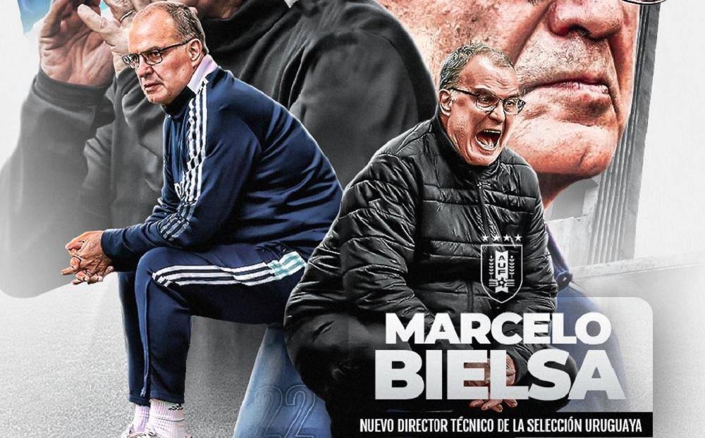 Marcelo Bielsa, nuevo DT de Uruguay. Foto: Twitter @Uruguay.