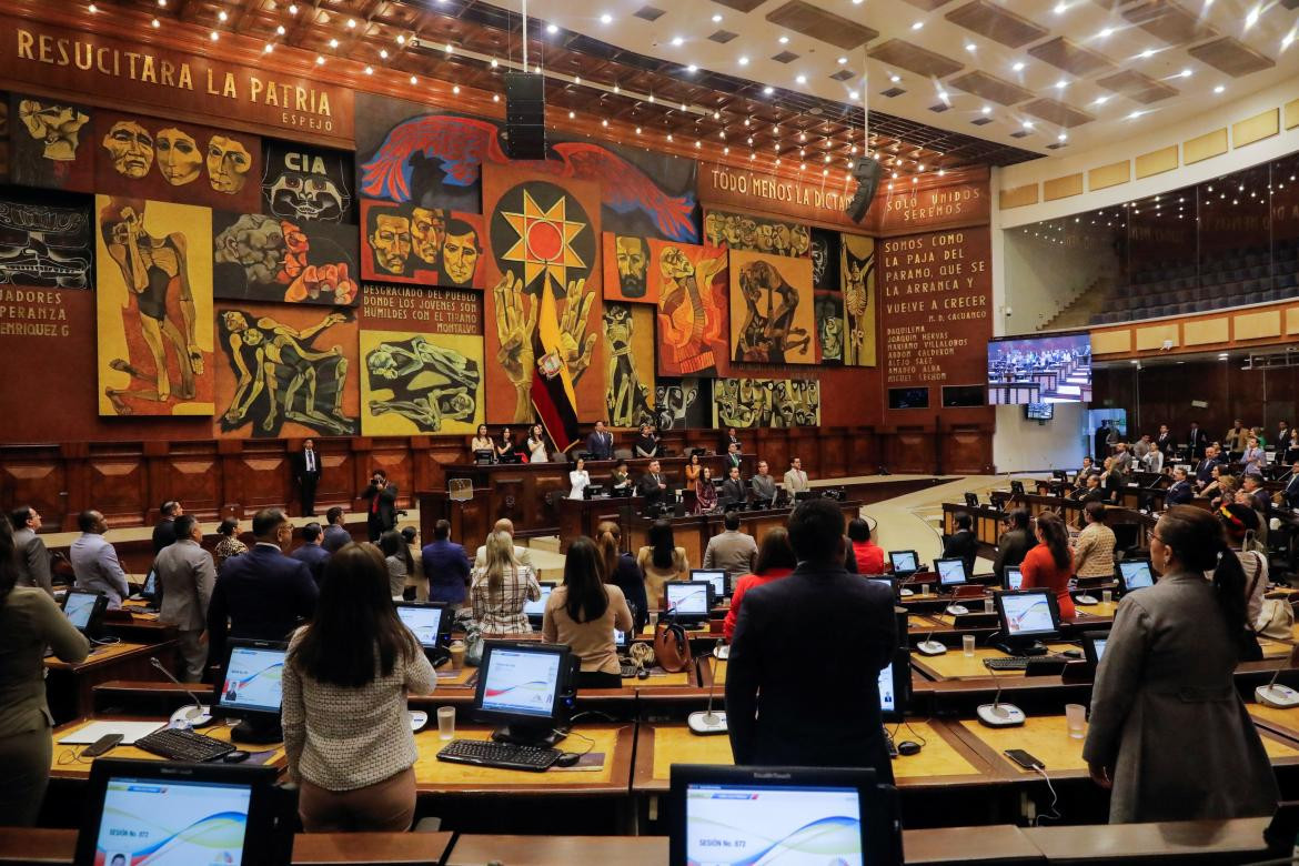 Asamblea Nacional comienza juicio político contra Guillermo Lasso. Foto: Reuters.