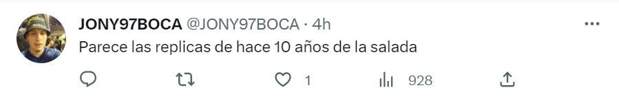 Los comentarios por la nueva camiseta de Boca. Foto: Captura de pantalla.