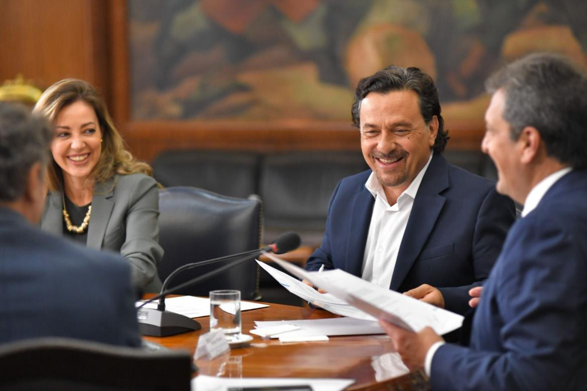 Sergio Massa junto a Gustavo Sáenz, gobernador de Salta. Foto: Ministerio de Economía.