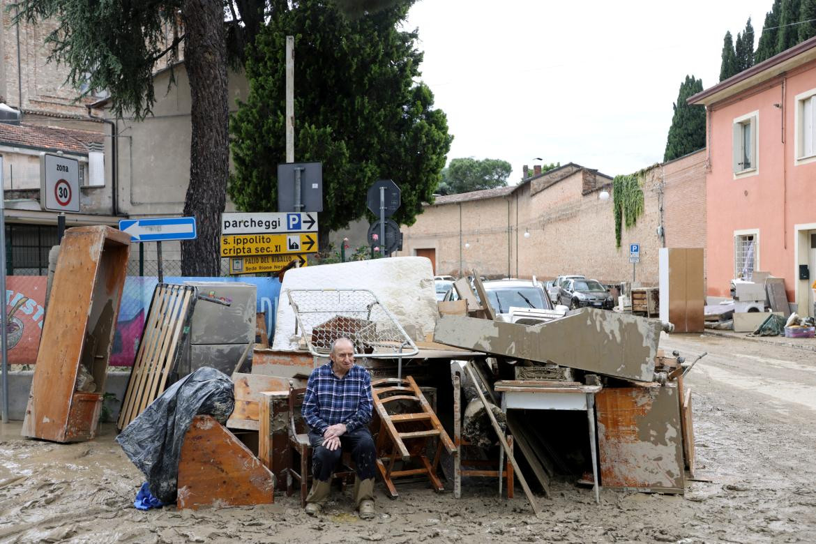 Las inundaciones en Italia provocaron un gran daño. Foto: Reuters.