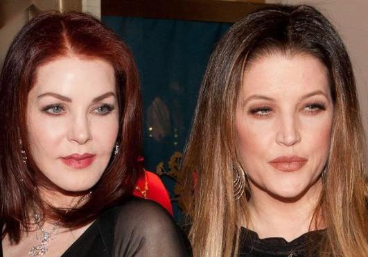 Priscilla Presley y su hija Lisa Marie. Foto: @priscillapresley