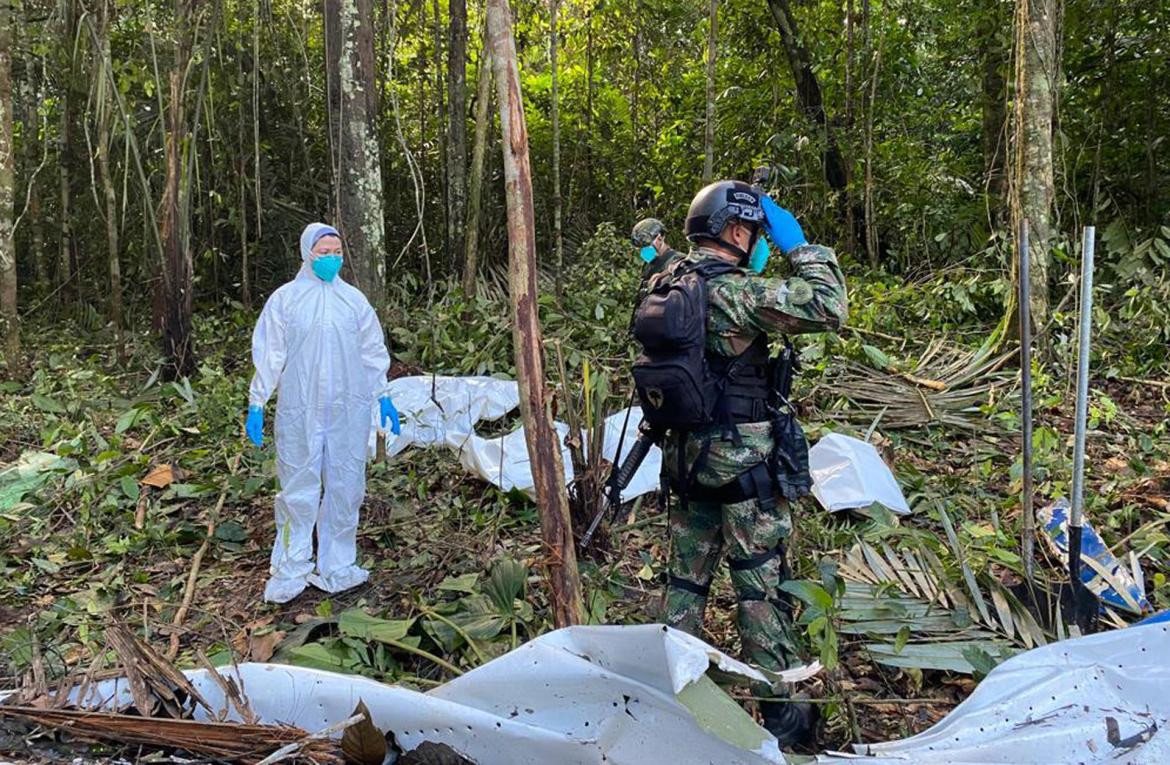 Búsqueda de niños desaparecidos en Colombia. Foto: EFE.