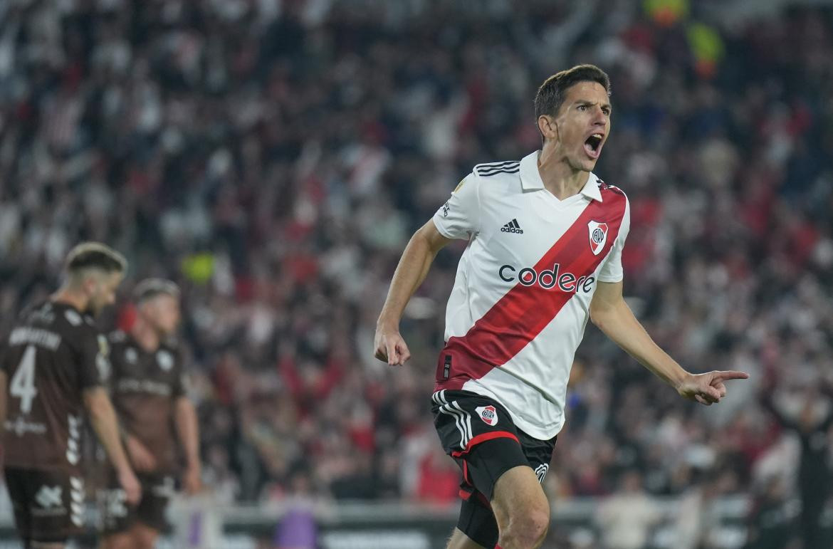 River Plate vs Platense, gol de River, Foto NA	