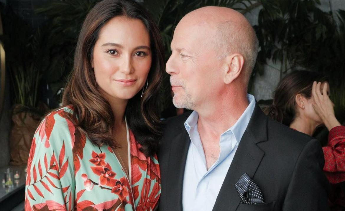 Emma Heming y Bruce Willis. Foto: Instagram/emmahemingwillis