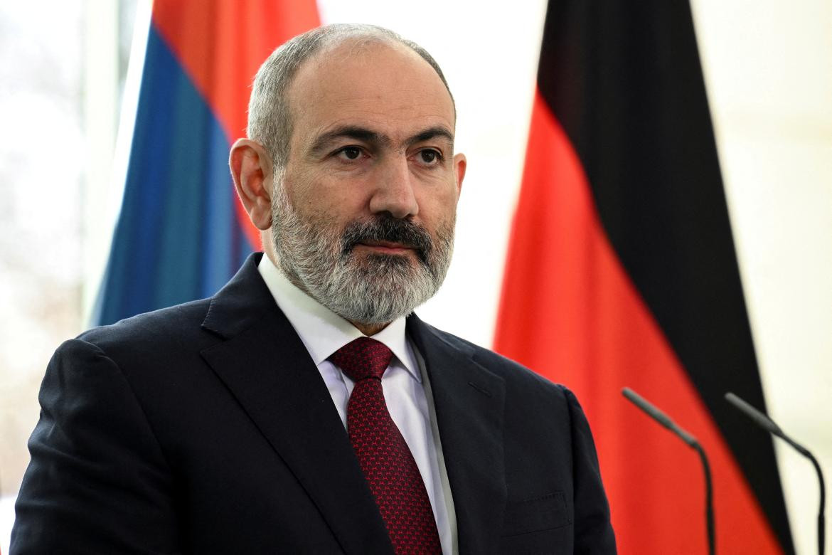 Primer ministro armenio, Nikol Pashinyan. Foto: Reuters