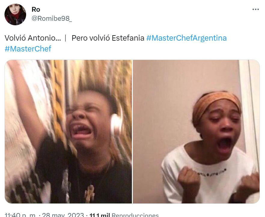 Meme de MasterChef. Foto: Twitter.