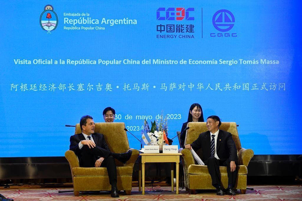 Sergio Massa en China. Foto: Télam.