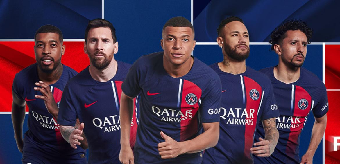 Lionel Messi en la presentación de la camiseta del PSG. Foto: NA.