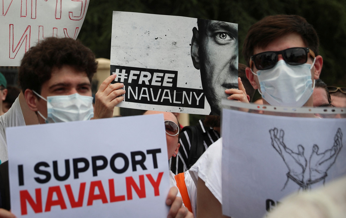 Marcha por Alexéi Navalny. Foto: Reuters.