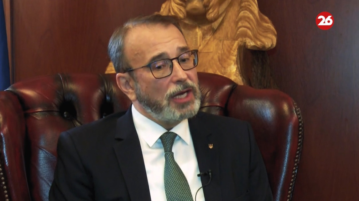 Yurii Klymenko, embajador de Ucrania en Argentina. Foto: Canal 26.