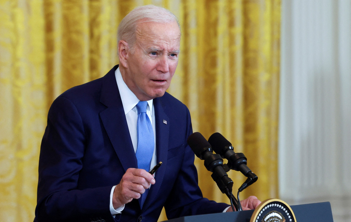 Joe Biden, presidente de los Estados Unidos durante la rueda de prensa en la Casa Blanca. Foto: Reuters