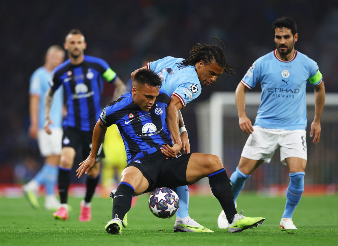 Lautaro Martínez; Manchester City vs. Inter de Milán. Foto: Reuters.