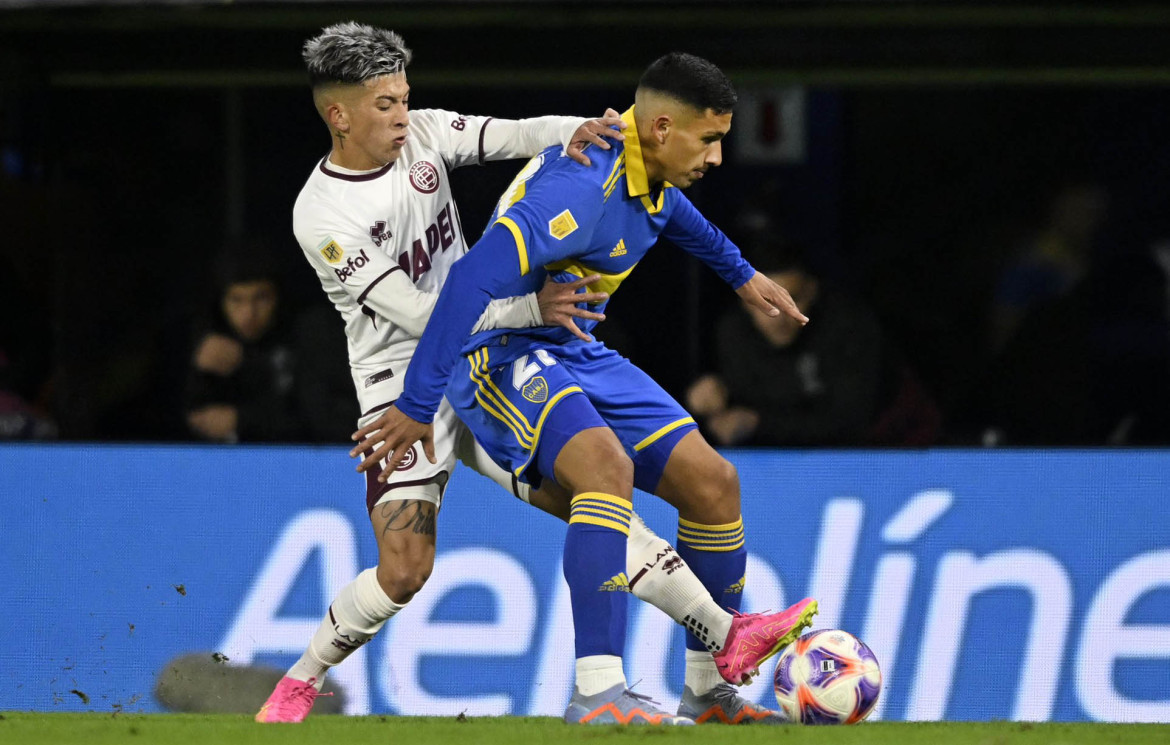 Equi Fernández; Boca Juniors vs. Lanús. Foto: NA.