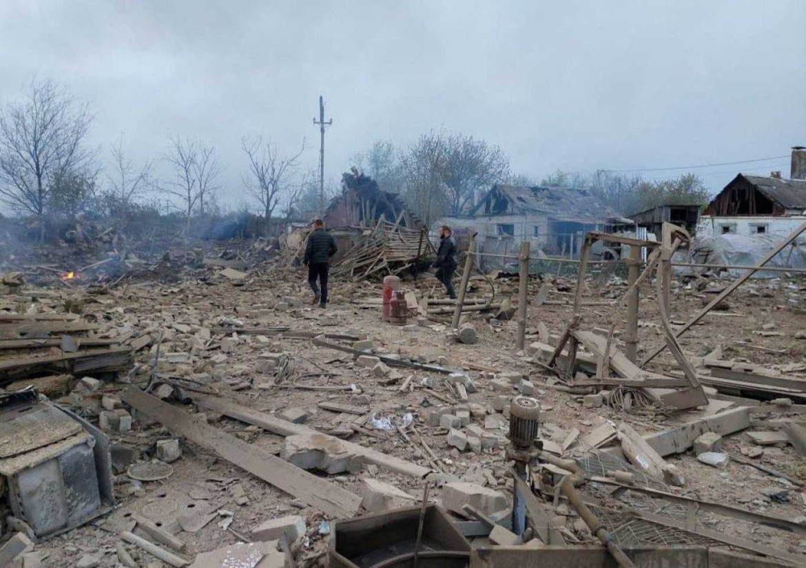 Guerra entre Rusia y Ucrania. Destrucción de zona civil. Foto: NA.