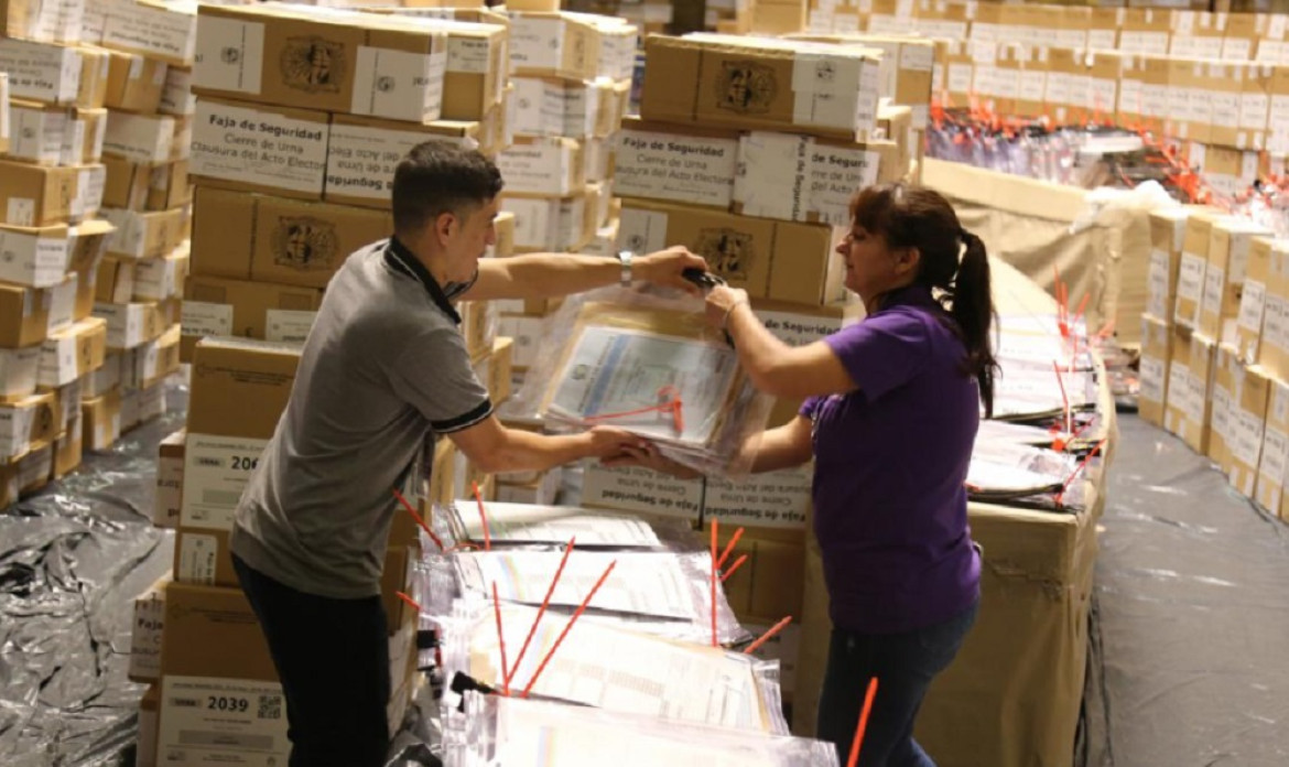 Urnas para las elecciones. Foto: Télam.