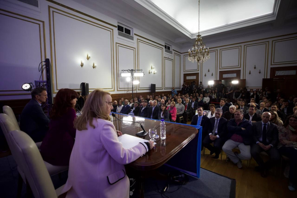 Cristina Fernández de Kirchner en Río Gallegos.