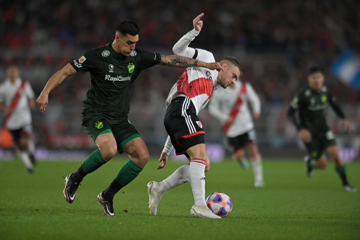 Reanudación de River Plate vs. Defensa y Justicia. Foto: Twitter @RiverPlate.