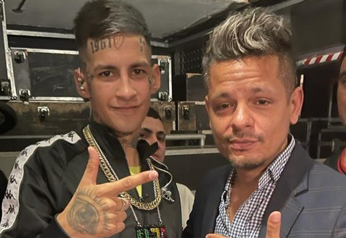 L-Gante y Alejandro Cipolla. Foto: Instagram @alejandro_cipolla.