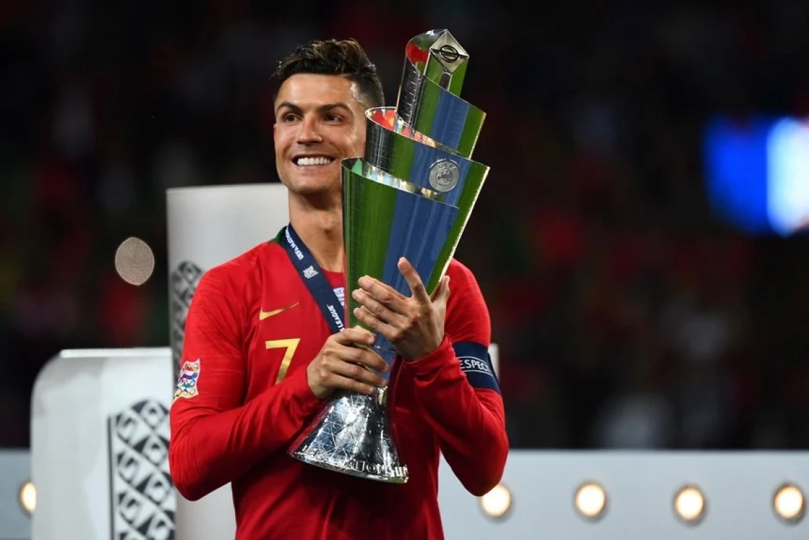 Cristiano Ronaldo, con la primera Nations League. Foto: Archivo.