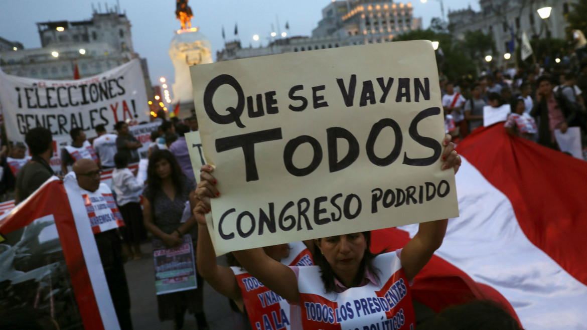 Protestas en Perú. Foto: Reuters