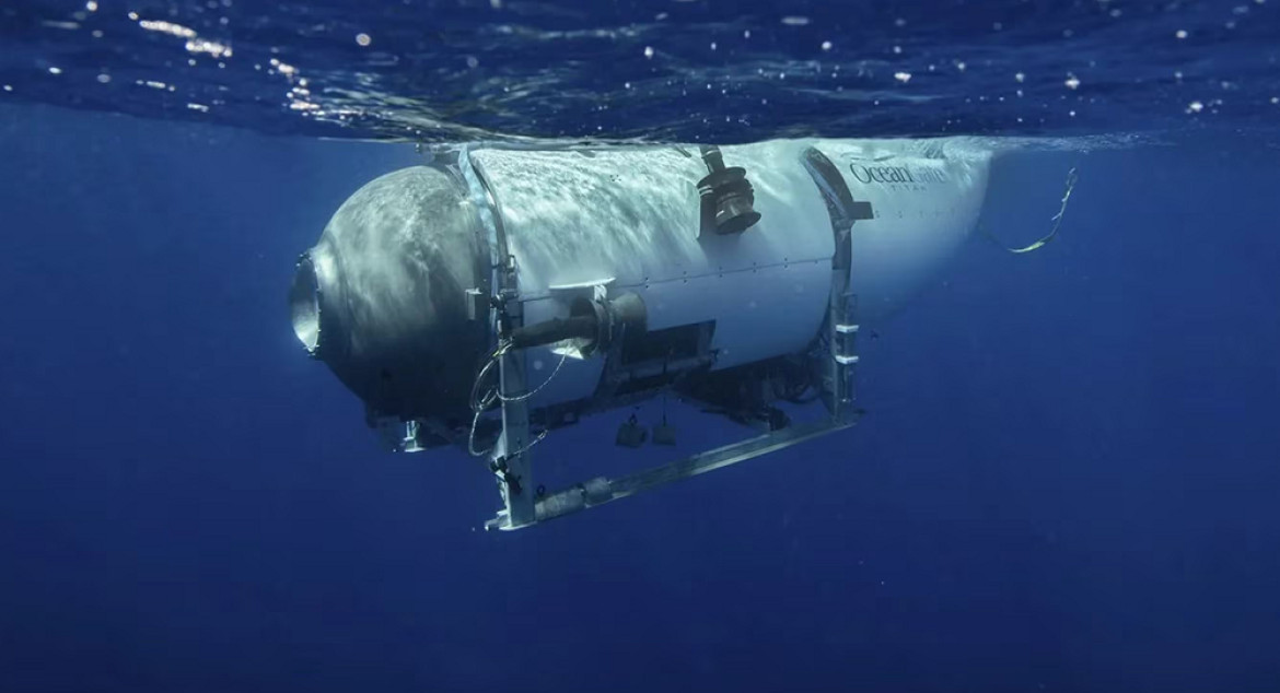 Así era el submarino que desapareció. Foto: Instagram/OceanGate