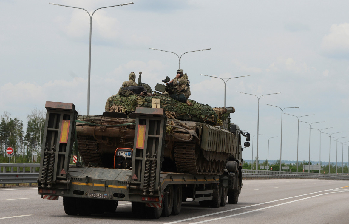 Convoy ruso. Foto: Reuters.