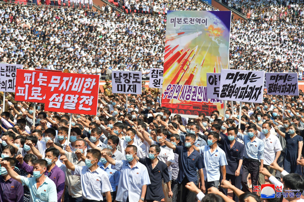 Acto por el aniversaro de la Guerra de Corea, Corea del Norte. Foto: Reuters.