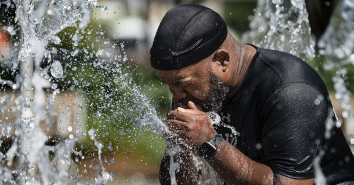 Ola de calor en Estados Unidos. Foto: Twitter/ @DiarioNacional9