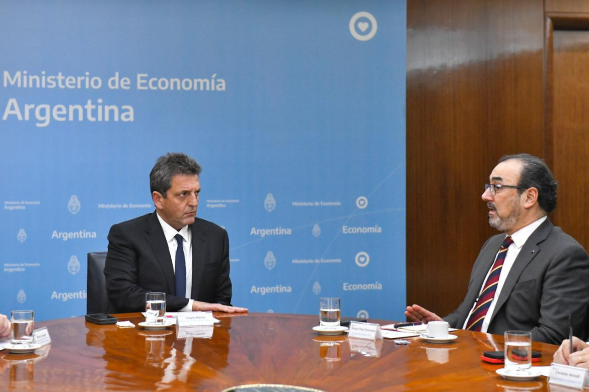 Sergio Massa junto al Presidente Ejecutivo de CAF. Foto: prensa