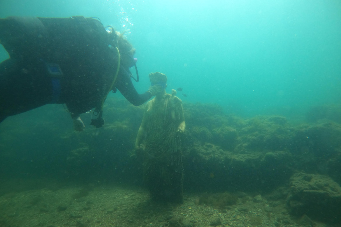 Baia, la imponente ciudad romana sumergida bajo el mar hace 2000 años. Foto: EFE.