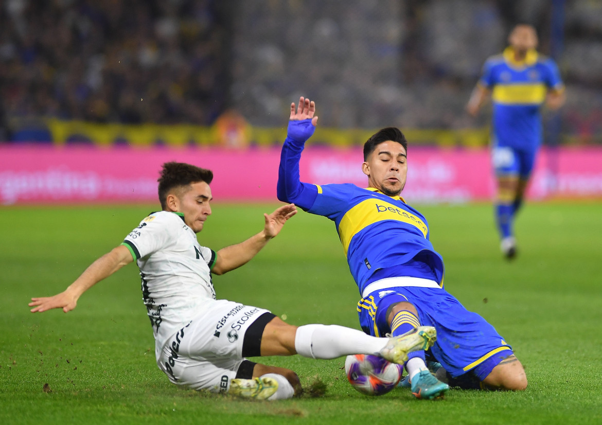 Boca vs. Sarmiento, Liga Profesional de fútbol. Foto: Télam.