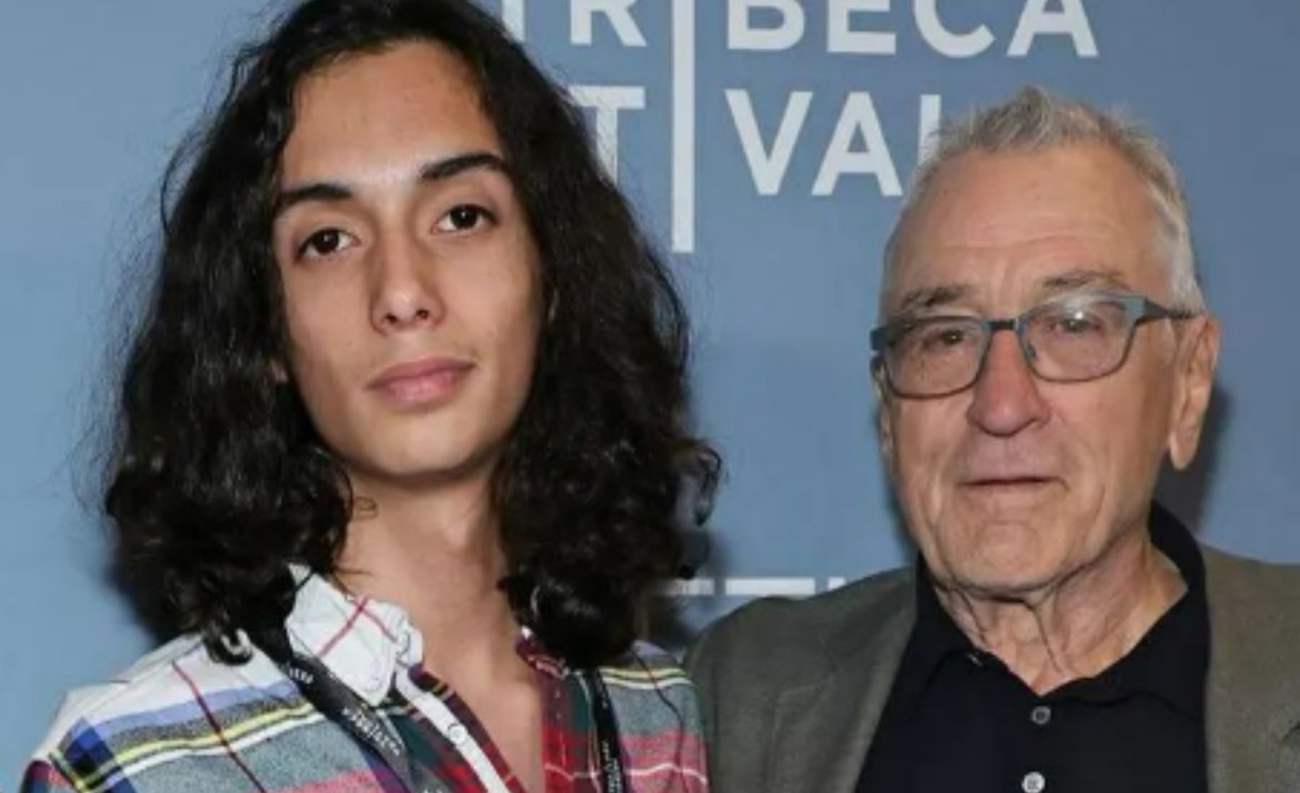 Robert De Niro junto a su nieto. Foto: redes sociales.