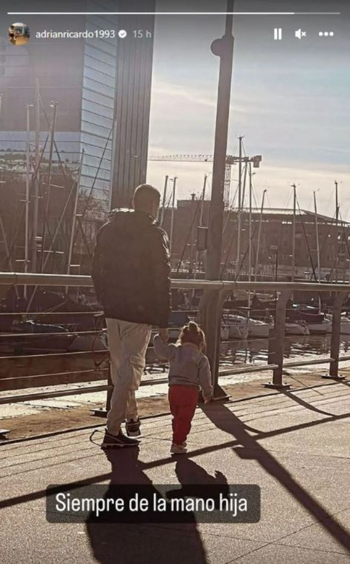 El posteo de Ricardo Centurión en medio de la polémica con Barracas Central. Foto: Instagram @adrianricardo1993.