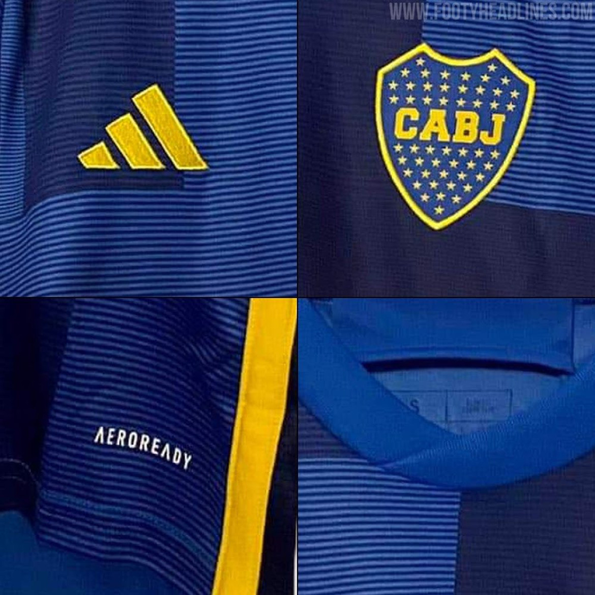 Posible nueva camiseta de Boca para la próxima temporada. Foto:  Footy Headlines.