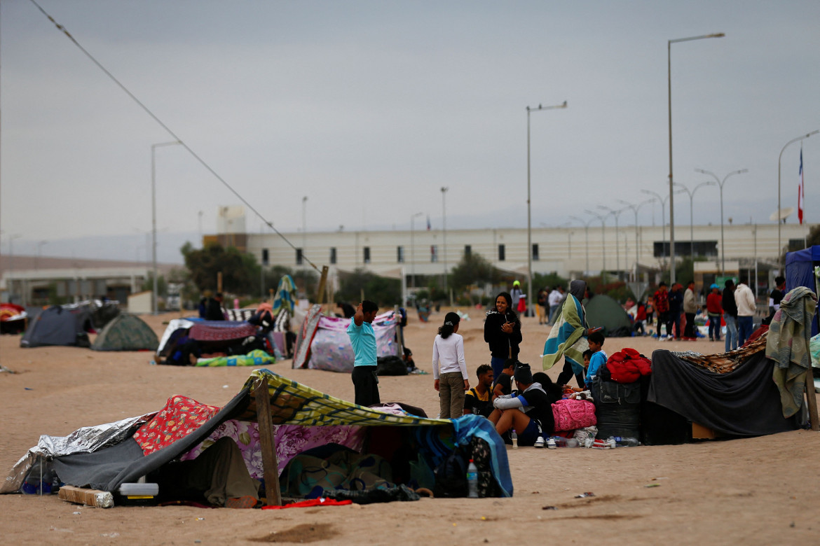 Migrantes en Chile. Foto: Reuters