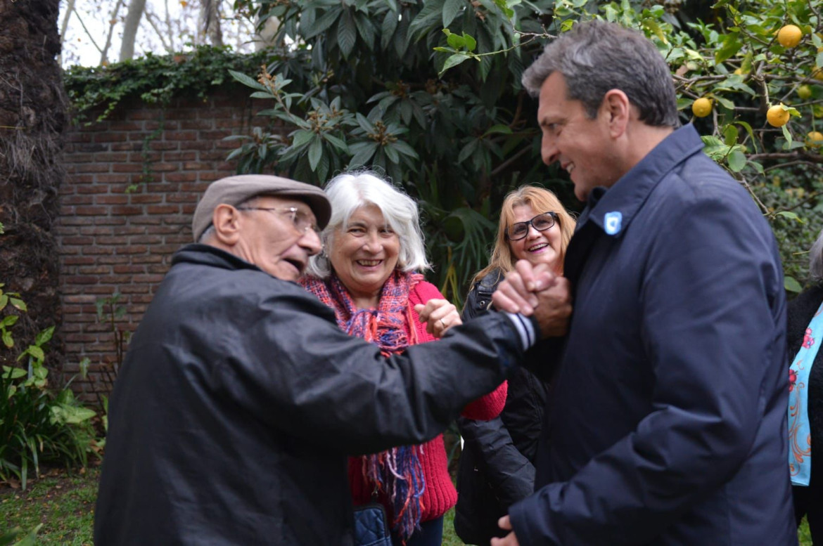 Sergio Massa en Vicente López. Foto: prensa