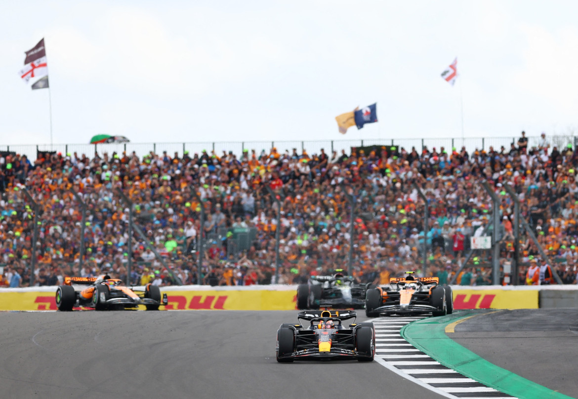 Verstappen, imparable en el Gran Premio de Gran Bretaña de Fórmula 1. Foto: Reuters.