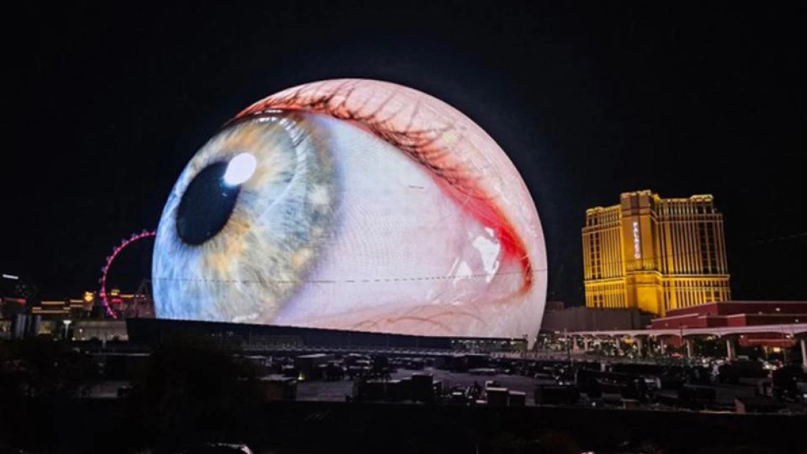 MSG Sphere: la impactante esfera en Las Vegas. Foto: NA.