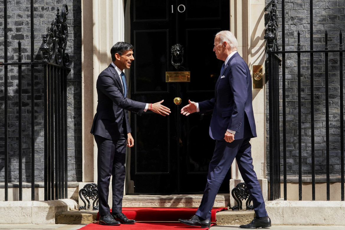 Rishi Sunak y Joe Biden. Foto: Reuters.